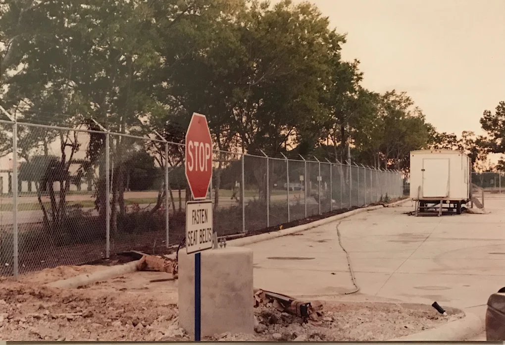 Security perimeter chain link fencing