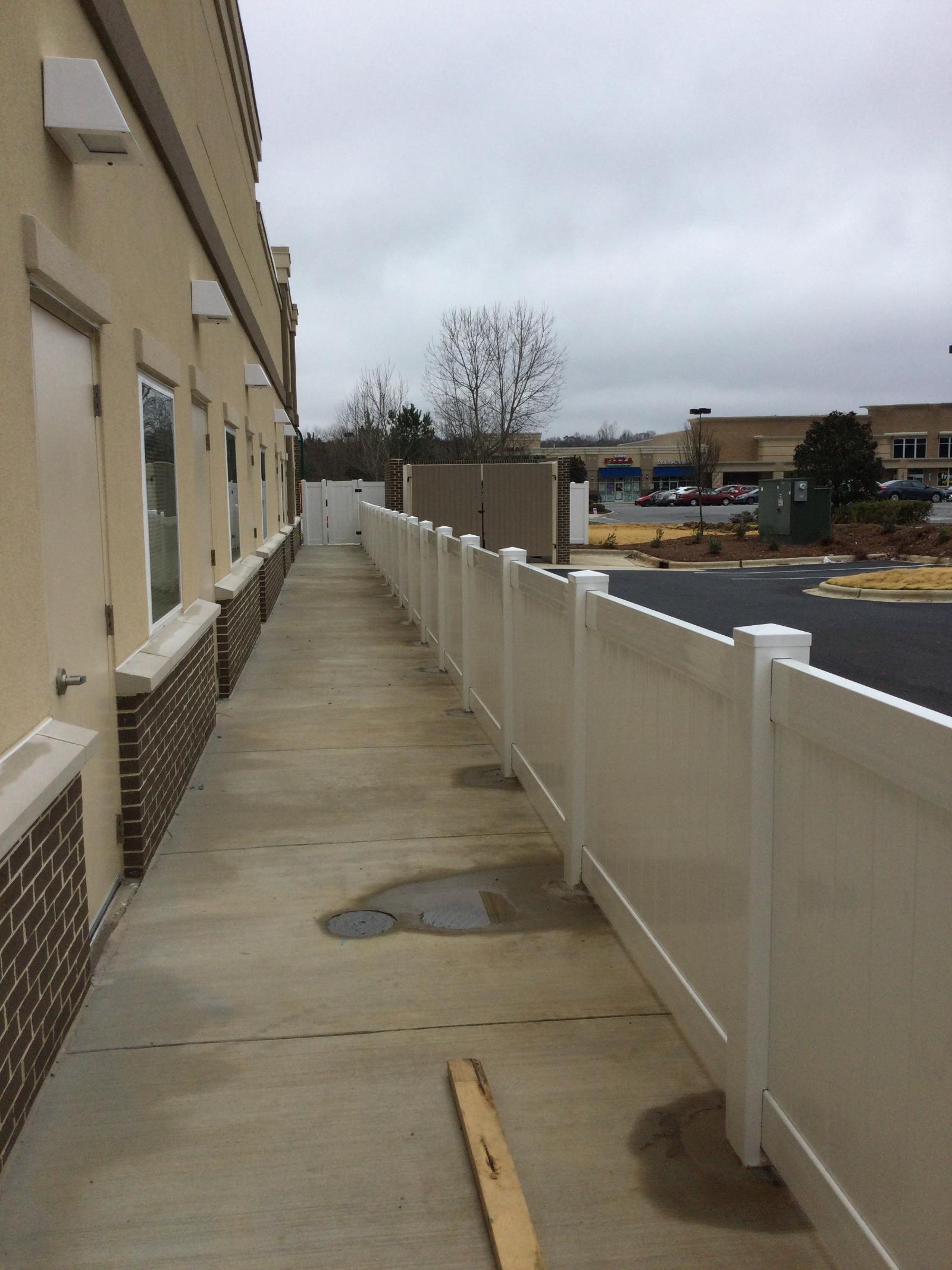 Daycare PVC Fence Line