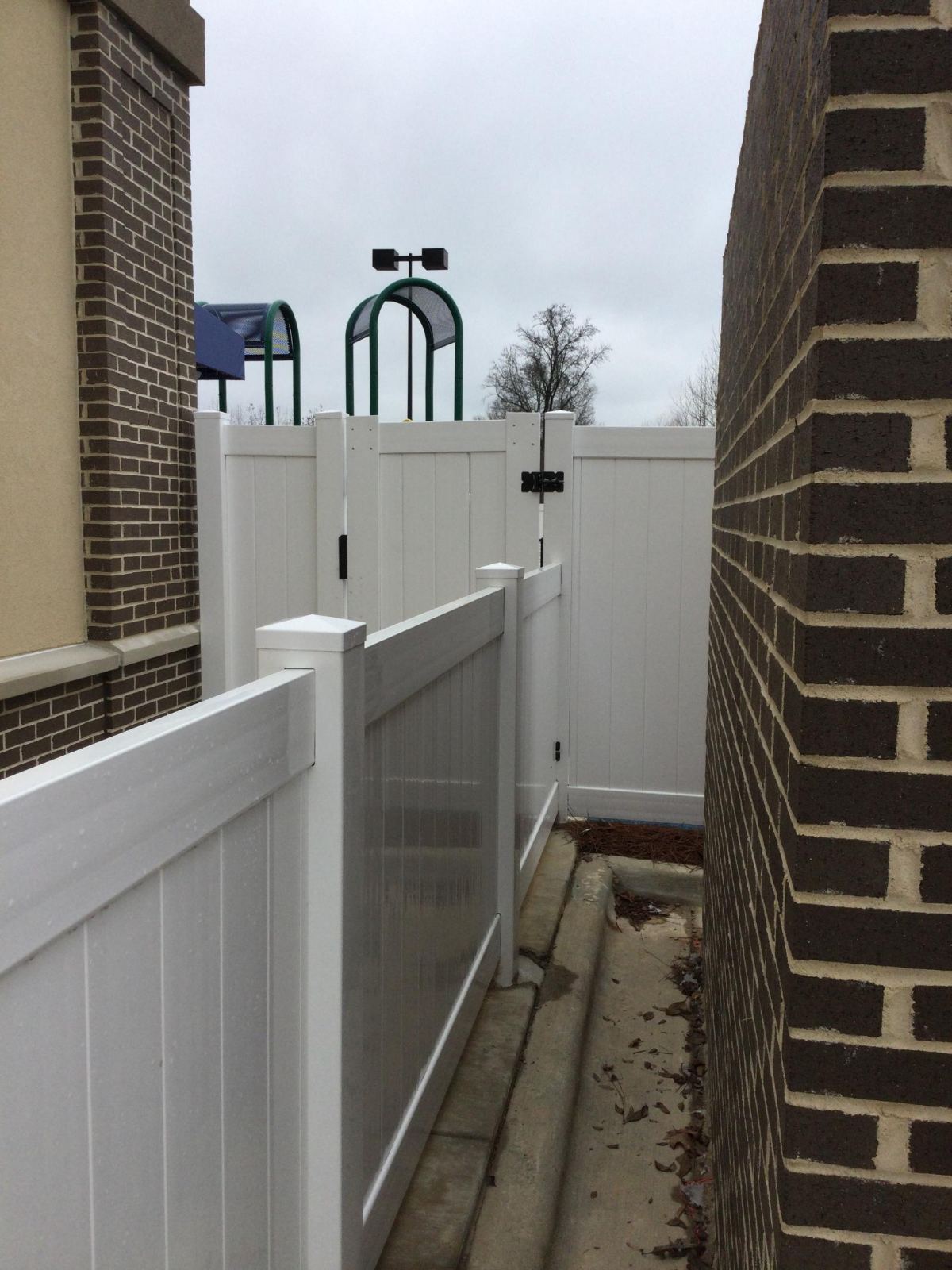 Daycare White PVC Fencing and Gates