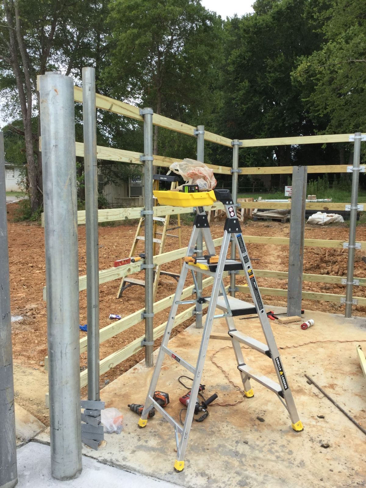Lake Wylie 7-Eleven - Dumpster Enclosure Framing