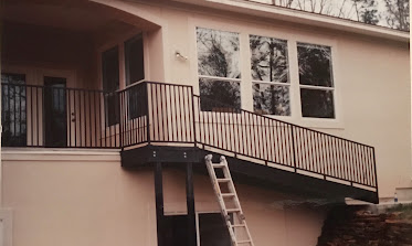 Iron balcony railing