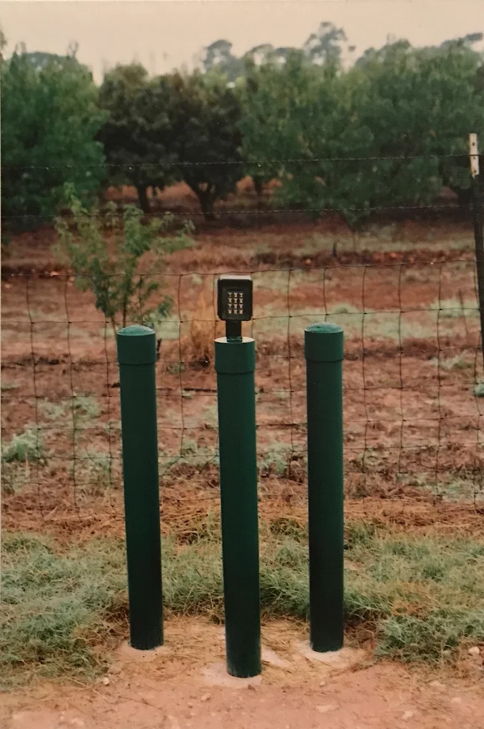 Bollard keypad access control