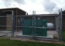 Utility chain link gate